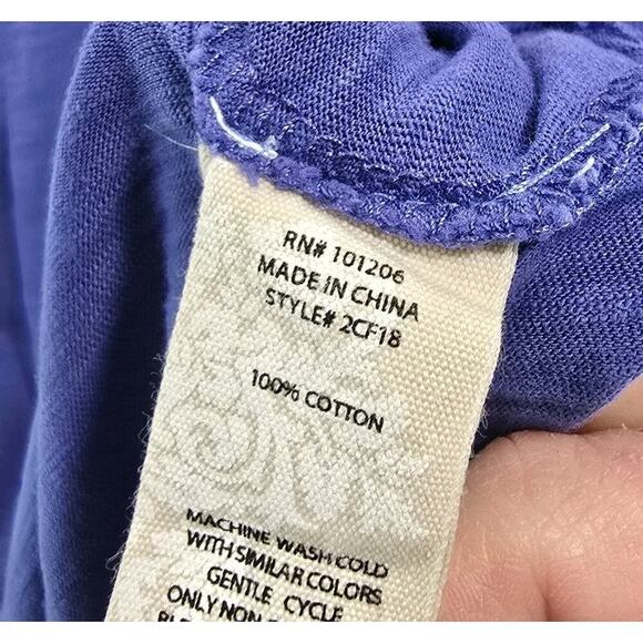 Soft Surroundings T Shirt Womens Small Purple Long Sleeve Layered Tiered Ruffle - Picture 9 of 11